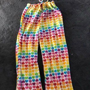 BEEPOSH SLEEP PANTS  Fleece  multi colored peace